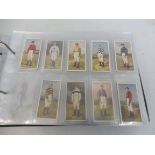 An album of Ogden's cigarette cards including Jockeys 1930, Turf Personalities, Children of all