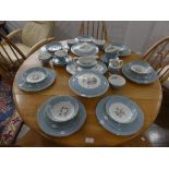 Royal Doulton Translucent China "Rose Elegans", 50-piece part tea and dinner service, T.C.1010 (50)