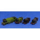 Hornby '0' gauge, clockwork, locomotives, wagons, track, some boxed, etc., including 4-4-2 L.N.E.