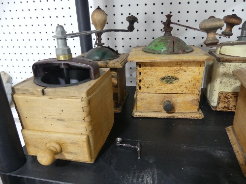 A collection of seven early to mid 20thC French Coffee Grinders, all by Peugeot (7) - Image 3 of 3