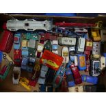 A quantity of Corgi diecast Models, mainly 1960's, including cars, commercial vehicles, etc, some