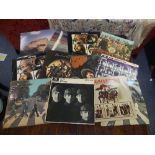 Vinyl Records; A collection of Beatles (and solo) LP'S, mainly original including 'Abbey Road' (
