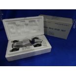 A CMC 1:18 scale model of the 1937 Mercedes Benz W125, in original polystyrene packed box.