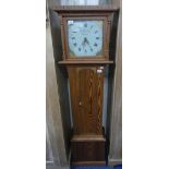 A pine 30-hour Longcase Clock, the painted dial signed Charles Sutton, Taunton, 16in (40.5cm)
