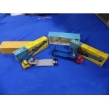 A boxed Corgi 1104 Carrimore detachable axle machinery carrier, yellow cab with silver carrier, no