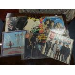 Vinyl Records; A collection of six Rolling Stones LP's, including 'Sticky Fingers' CoC 59100, zip