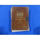 An 1870 Victorian leather bound pocket edition 'Rifle Exercises & Musketry Instruction book',