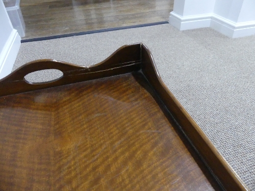 An Edwardian mahogany piecrust Occasional Table, with cabriole legs and circular undertier, 29in ( - Image 3 of 3