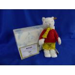 Steiff; 'Rupert Bear', 662782, with original tags and card certificate, in an associated Steiff