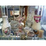 A large quantity of Mixed Ceramics, includingnine trinket boxes by Limoges, Worcester, Wedgwood etc,