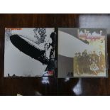 Vinyl Records; Led Zeppelin I, 588 171 on Atlantic plum and orange label, orange writing on