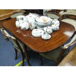 A 20thC mahogany drop-leaf Dining Table,on square tapered legs and spade feet, 36in (91cm) wide x