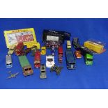 A quantity of die-cast Model Vehicles, mostly Dinky, some Chinese reproductions, playworn, including