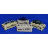 Brooklin Models; A collection of four 1:43 scale die-cast models, including no.7 1934 Chrysler, No.1