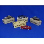 Brooklin Models; A collection of four 1:43 scale die-cast models, including No. 14 1940 Cadillac,