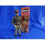 Action Man; A boxed 'Talking Commander now more Dynamic Physique', brown flock head, eagle eyes