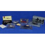 A collection of five 1:43 scale die-cast Models, including a Minichamps Horch 853A in perspex case