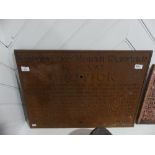 WITHDRAWN Railwayana; A LNWR cast iron Trespass Sign, 26in (66cm) x 19in (49cm)