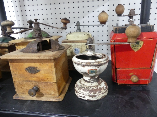 A collection of seven early to mid 20thC French Coffee Grinders, all by Peugeot (7) - Image 2 of 3