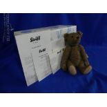 Steiff; 'Teddy Bear Rattle', 656712, grey/blond, 26cm, limited edition no. 143 / 1500, boxed, with