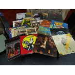 Vinyl Records; A collection of mostly original Rock LP's, including Thun Lizzie 'Jailbreak' on