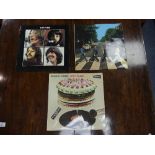 Vinyl Records; The Beatles 'Abbey Road', PCS 7088, with misaligned apple logo on rear of sleeve,