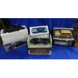 A Presicion 100 Collection 1:18 scale die-cast model of the 1937 Lincoln Zephyr, together with a