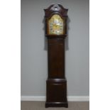 Goldsmiths & Silversmiths Company, a good mahogany three-train chiming longcase clock, the 12in