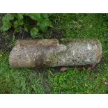 An antique granite Roller, 39in wide x 12½in diameter (99cm x 32cm). Note; This lot can be Viewed at