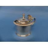 A George IV silver Mustard Pot, by Philip Rundell, hallmarked London, 1822, of circular form,the