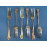 A set of six Elizabeth II silver Dessert Forks, by Cooper Brothers & Sons Ltd., hallmarked