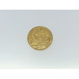 A George V gold Half Sovereign, dated 1911.
