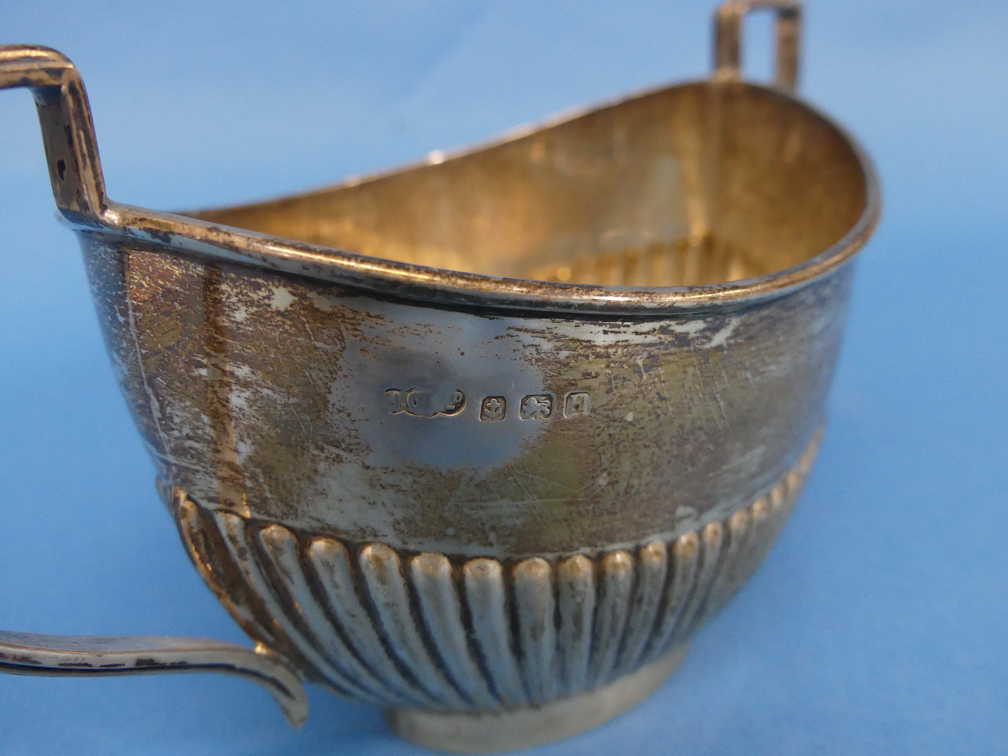 A George V silver two handled Sugar Bowl, by Joseph Gloster Ltd., hallmarked Birmingham, 1932, of - Image 2 of 2