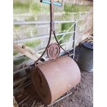 A vintage cast iron Roller, by H. R. Williams & Co. Barnstaple, 60in (152cm) high x 24in (61cm)