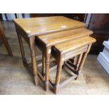 A good quality modern oak nest of Tables.