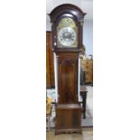 Ben. Wilson, a mahogany 8-day longcase clock with rocking ship automaton, the 12in brass dial with