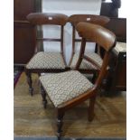 A pair of Victorian mahogany Dining Chairs (2)