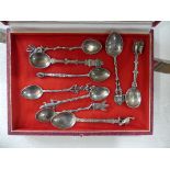 A quantity of Metalwares; comprising a silver Lincoln Imp spoon, several continental silver