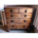 An antique Chest of Drawers, 39in (99cm) wide x 19in (48.25cm) deep x 43in (109cm) high.