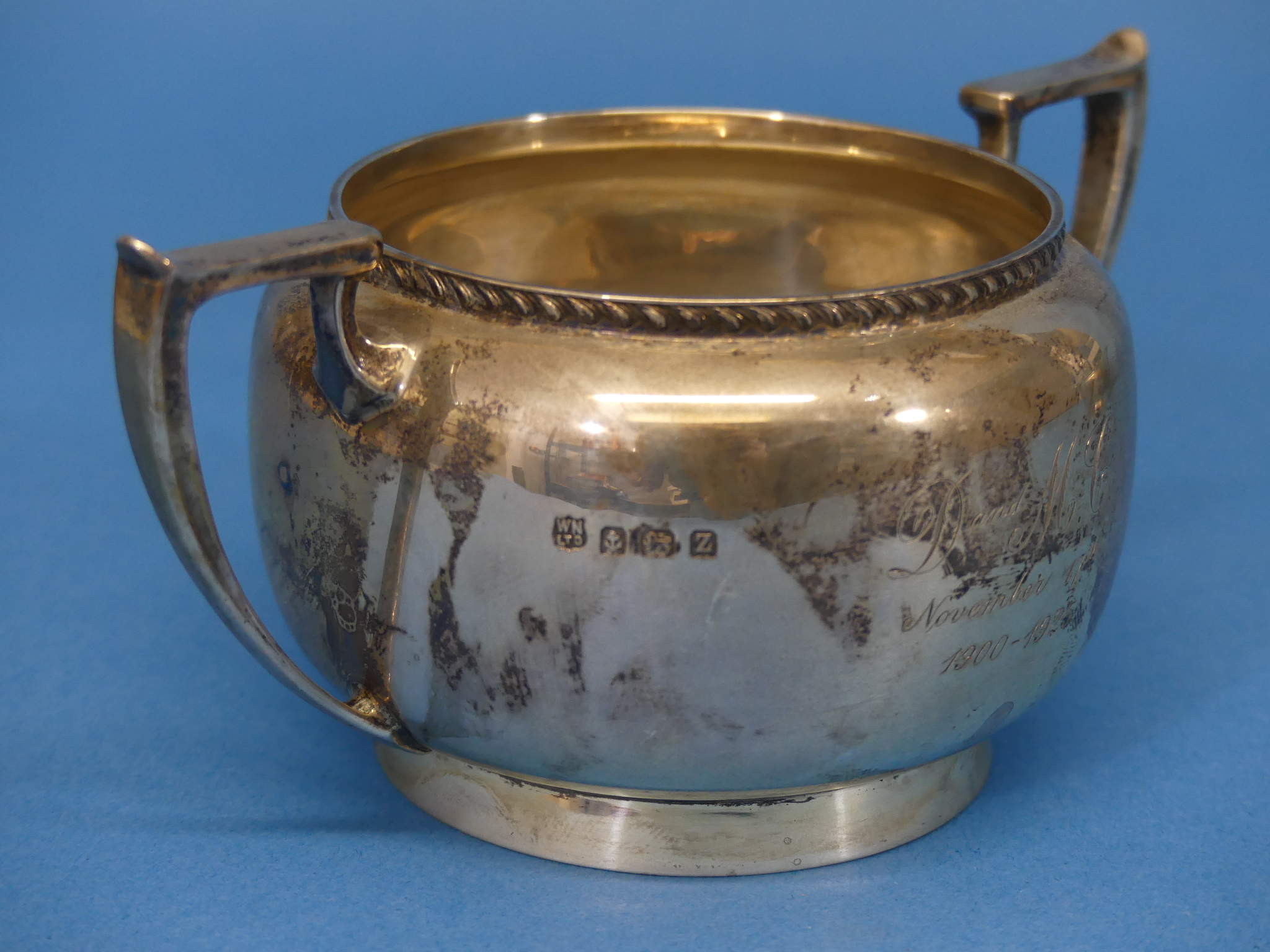 A George V silver Cream Jug, by William Neale & Son Ltd., hallmarked Birmingham, 1924, of circular - Image 3 of 3