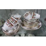 A Colclough 'Royale' 28-piece part tea service, and an Aynsley 2746 pattern 38-piece part tea