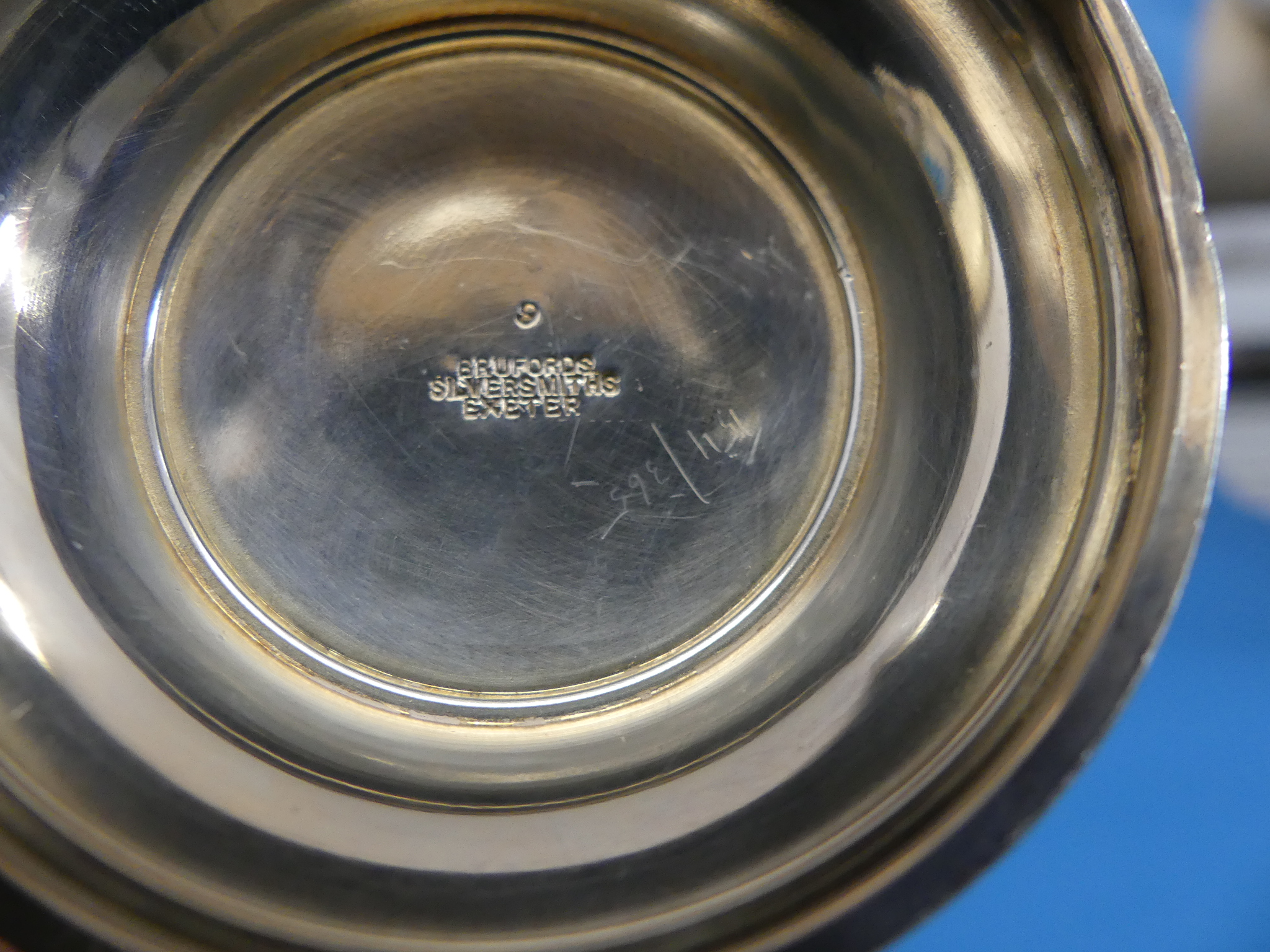 A George V silver Sugar Caster, by Adie Brothers Ltd., hallmarked Birmingham 1933, of baluster - Image 4 of 4