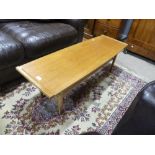 A retro G-Plan teak coffee Table, together with a Myers teak coffee table (2)