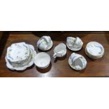 A Royal Grafton part Tea Service, decorated in brightly coloured flora, comprising six Tea Cups,