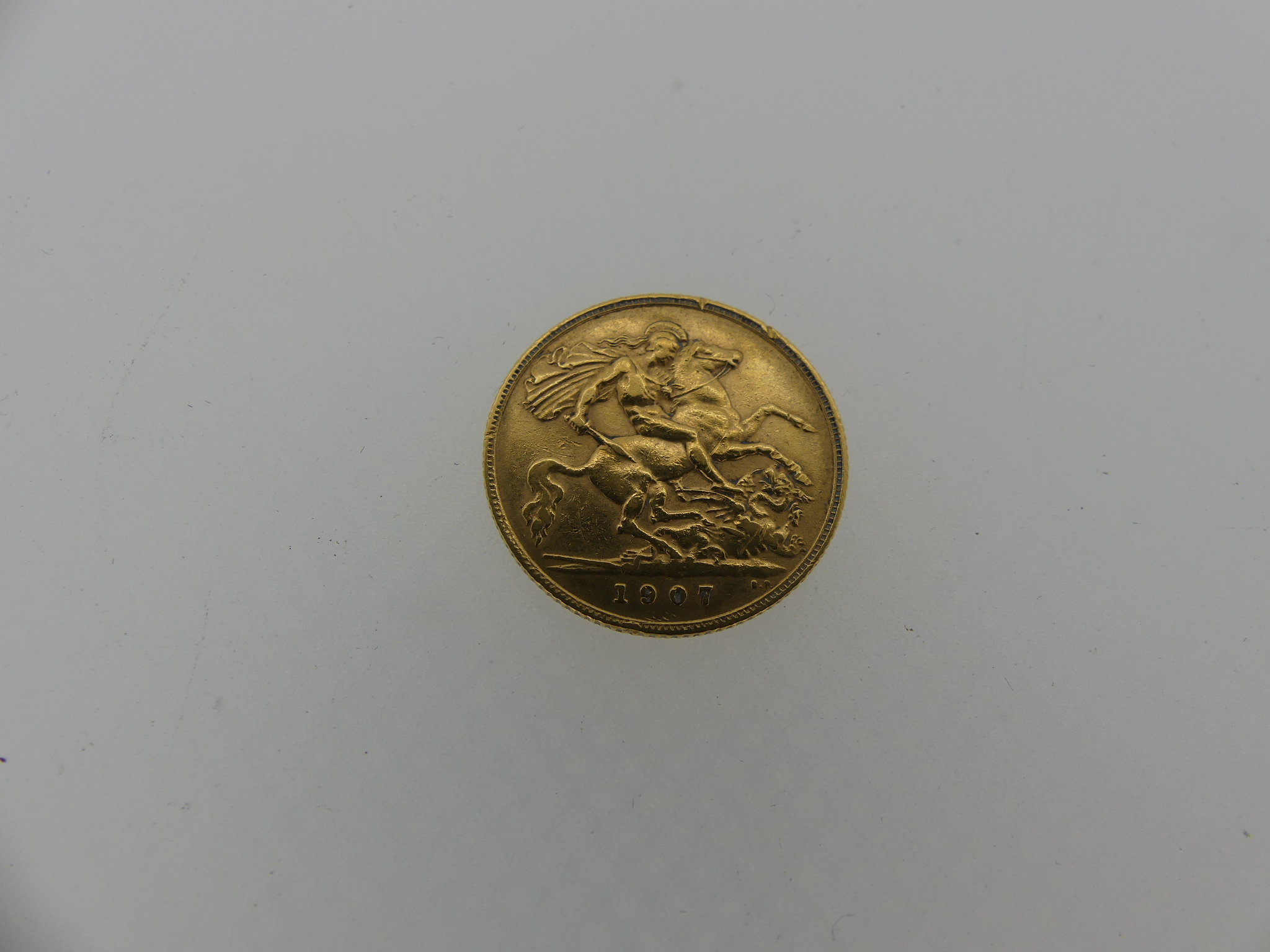 An Edwardian gold Half Sovereign, dated 1907. - Image 2 of 4