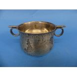 An Edwardian silver Porringer, by Page, Keen & Page, hallmarked London, 1905, of circular form with