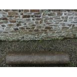 An antique granite Roller, 55in long x 11in diameter (140cm x 28cm). Note; This lot can be Viewed at