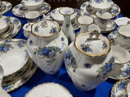 A Royal Albert 'Moonlight Roses' pattern part Dinner and Tea Service, to include a 'Posy Bowl' , sic - Image 2 of 7