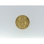 A Victorian gold Sovereign, dated 1862, with shield back.