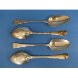 Three George III silver Table Spoons, by Mary & Elizabeth Sumner, hallmarked London, 1810/1812,